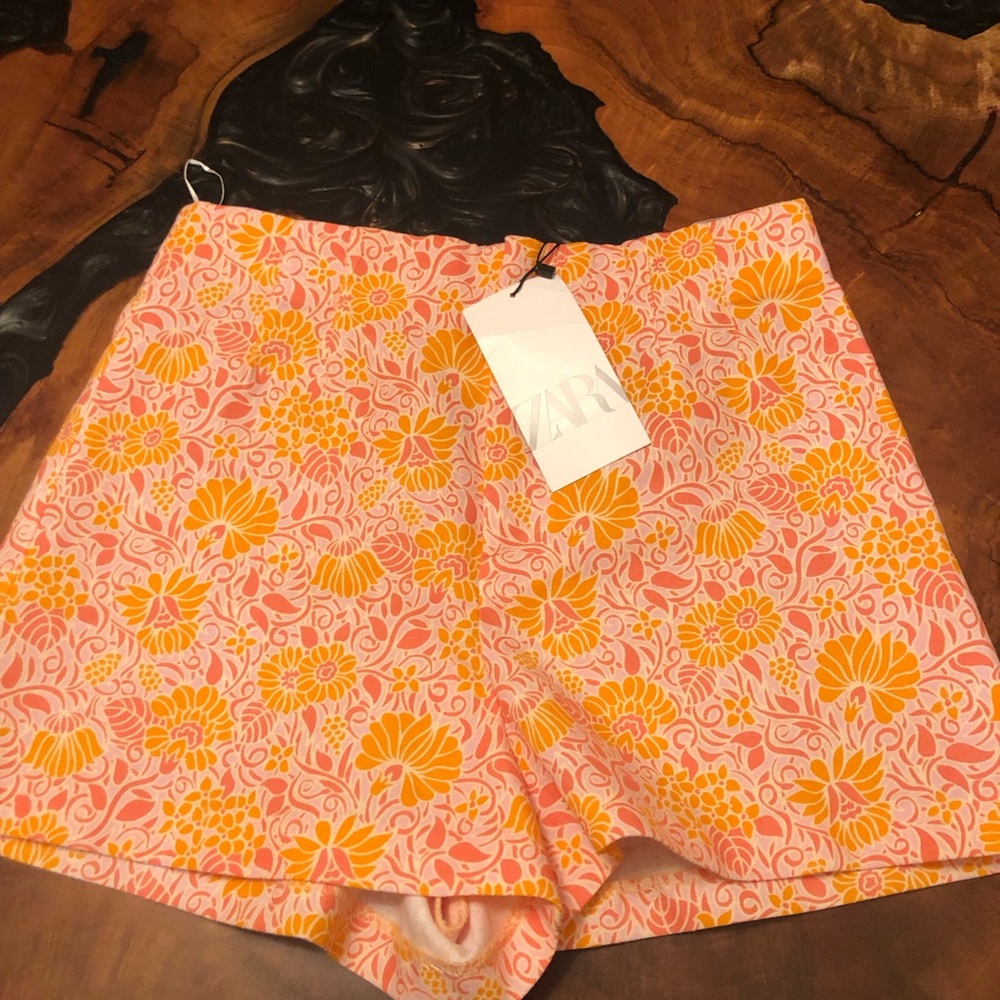 Zara linen shorts skort bundle